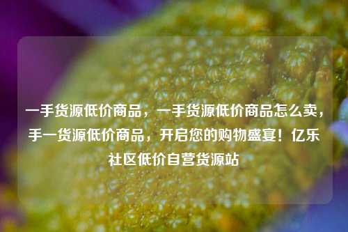 一手货源低价商品	，一手货源低价商品怎么卖，手一货源低价商品，开启您的购物盛宴！亿乐社区低价自营货源站  第1张