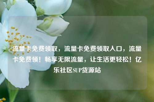 流量卡免费领取，流量卡免费领取入口，流量卡免费领！畅享无限流量	，让生活更轻松！亿乐社区SUP货源站  第1张