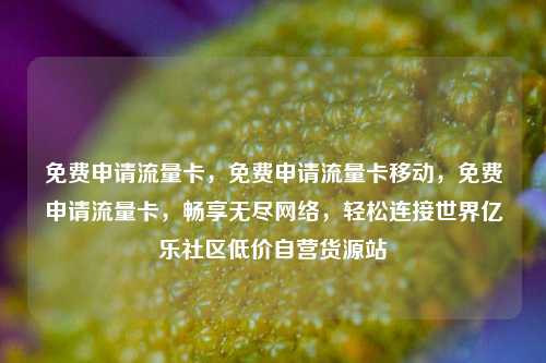 免费申请流量卡，免费申请流量卡移动	，免费申请流量卡，畅享无尽网络，轻松连接世界亿乐社区低价自营货源站  第1张