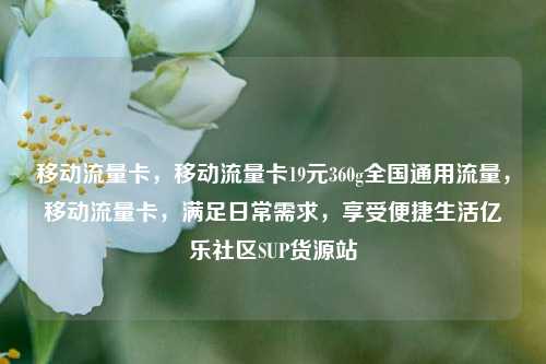 移动流量卡	，移动流量卡19元360g全国通用流量，移动流量卡，满足日常需求，享受便捷生活亿乐社区SUP货源站  第1张